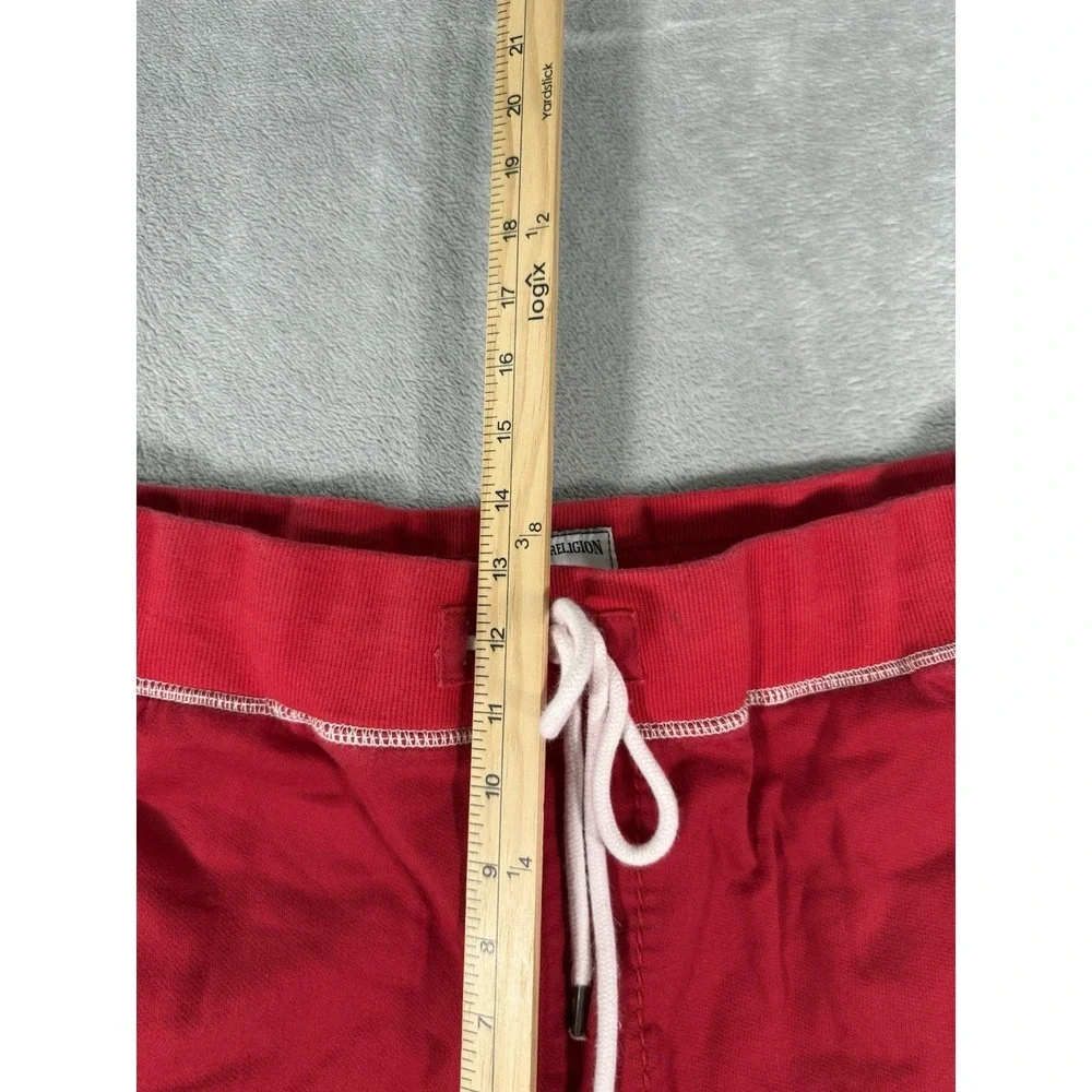 True Religion Sweat Shorts Men's 2XL Red Baggy